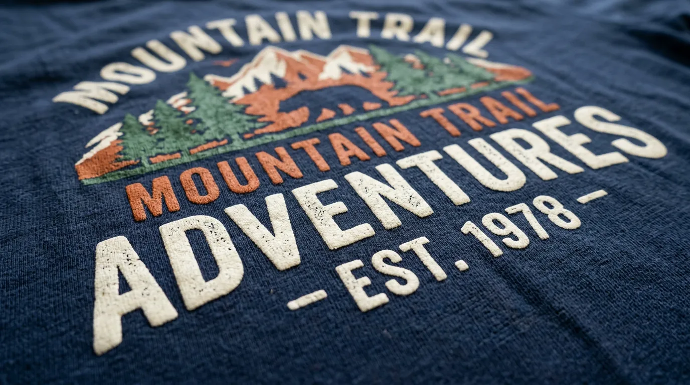 Hands pulling squeegee across screen printing mesh frame with ink, close-up, small print workshop