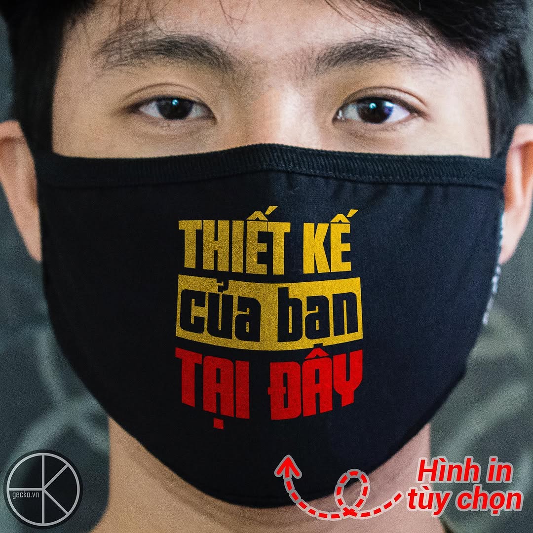 Đã có thể thiết kế khẩu trang cho riêng mình tại gecko.vn