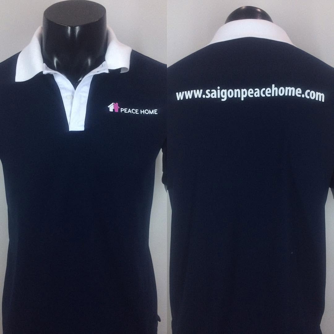 Đồng phục sài gòn peace home #customtshirt #aothuntuthietke #inaotheoyeucau #uniform #dongphuc
