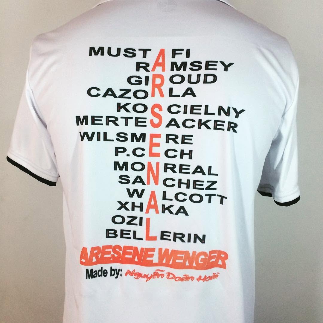 Arsenal #arsenal #customtshirt #inaotheoyeucau #aothuntuthietke