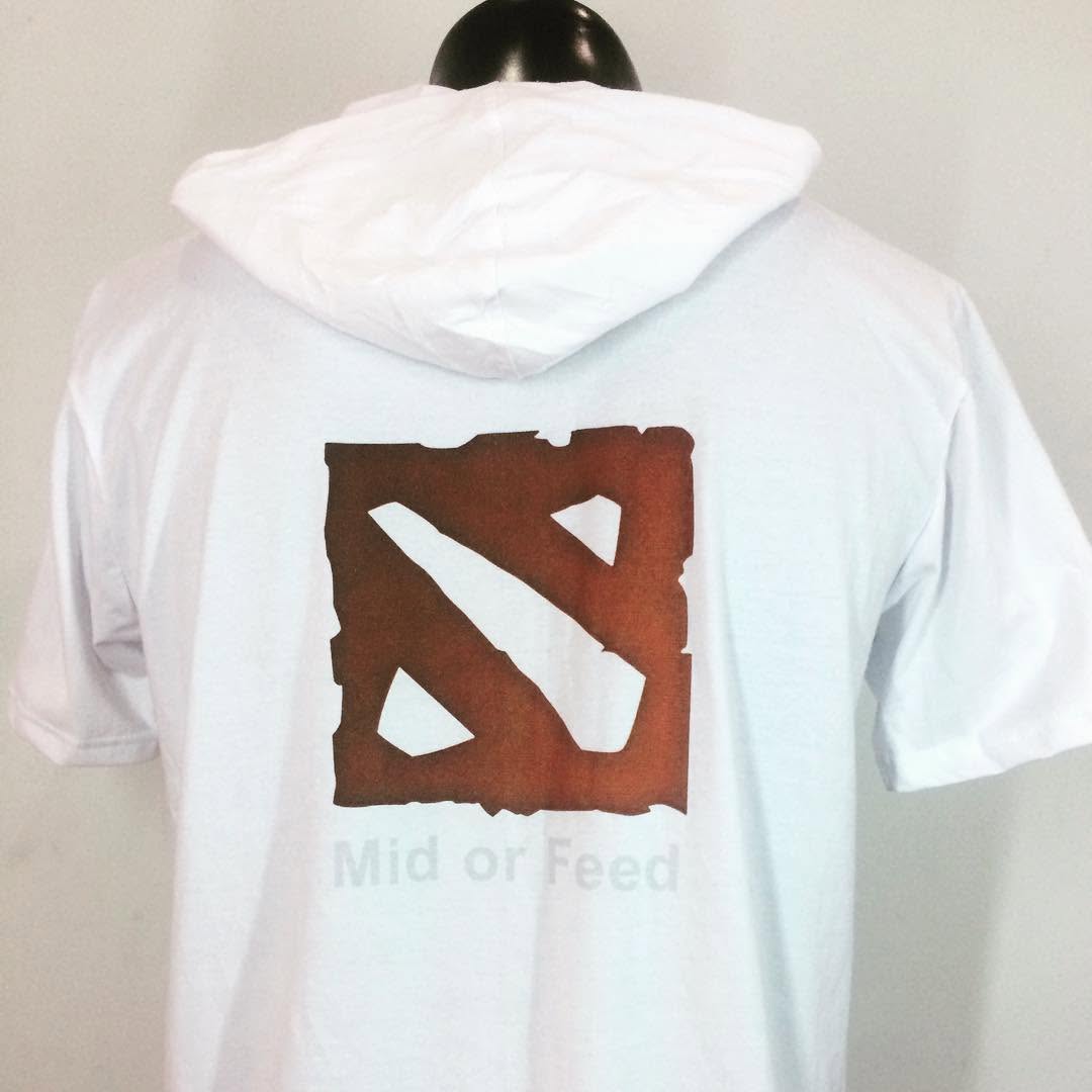 Mid hay feed? Chọn đi #aothuntuthietke #inaotheoyeucau #customtshirt #dota2