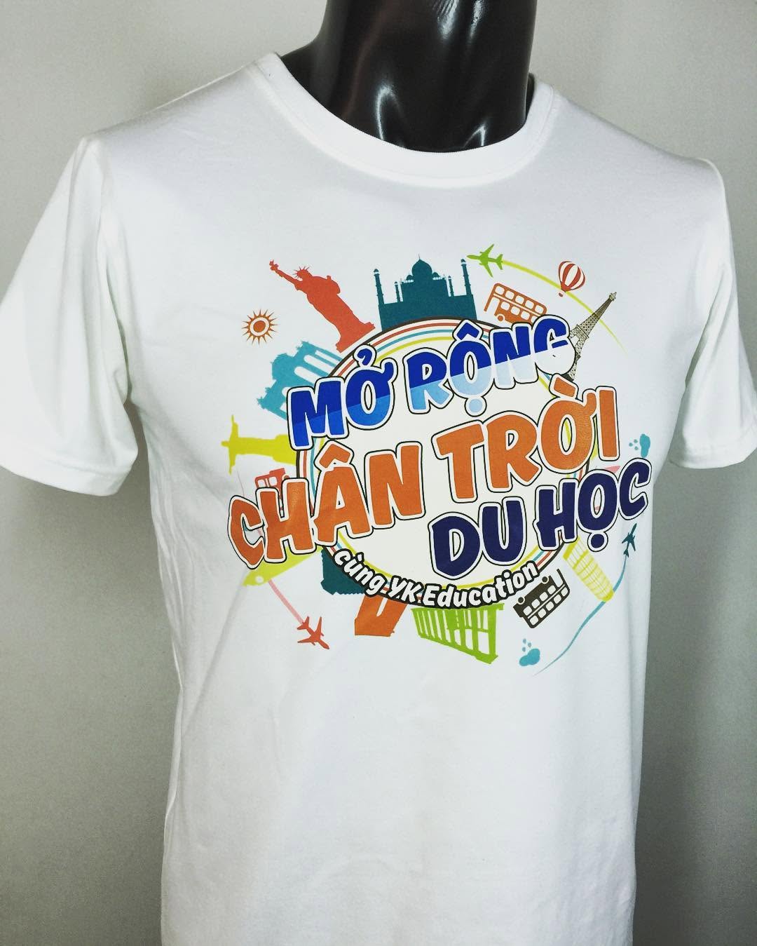 Chân trời du học #inaotheoyeucau #aothuntuthuetke #customtshirt #education #áođẹp