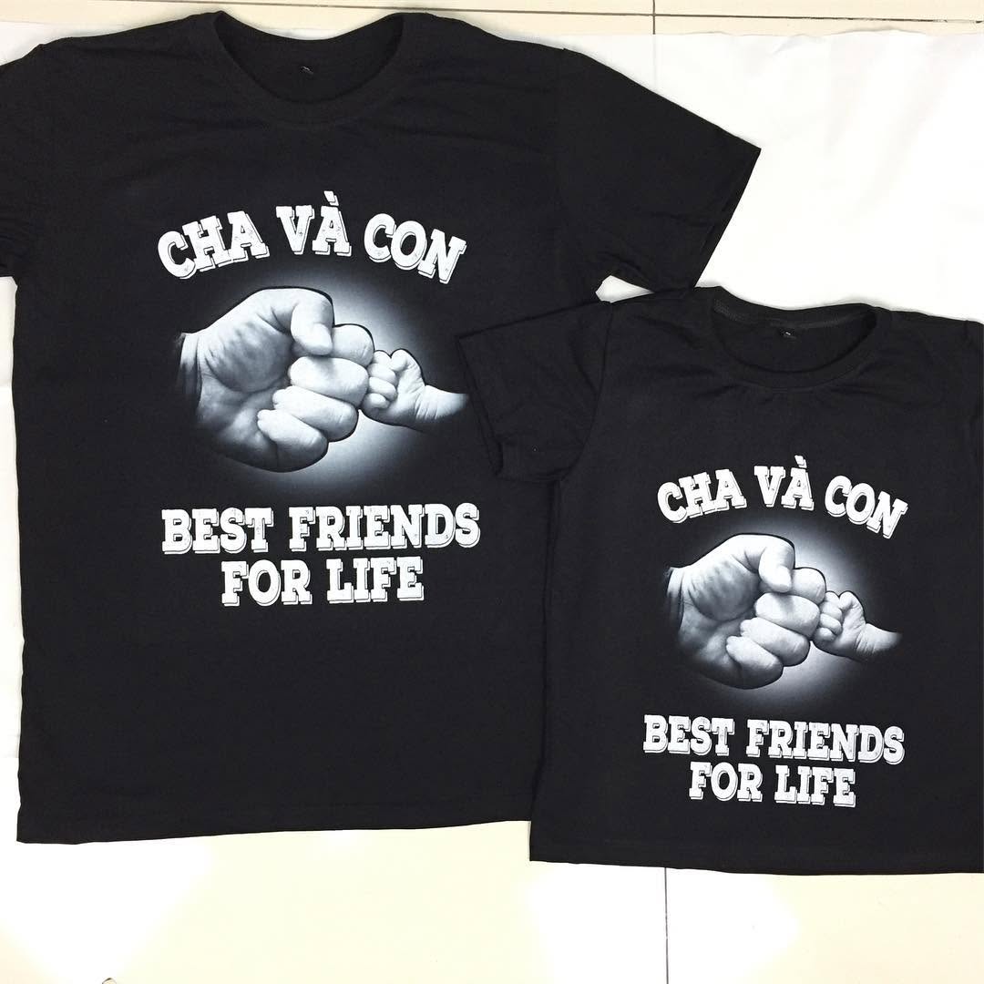 Cha và con #bff #customtshirt #inaotheoyeucau #aothuntuthietke