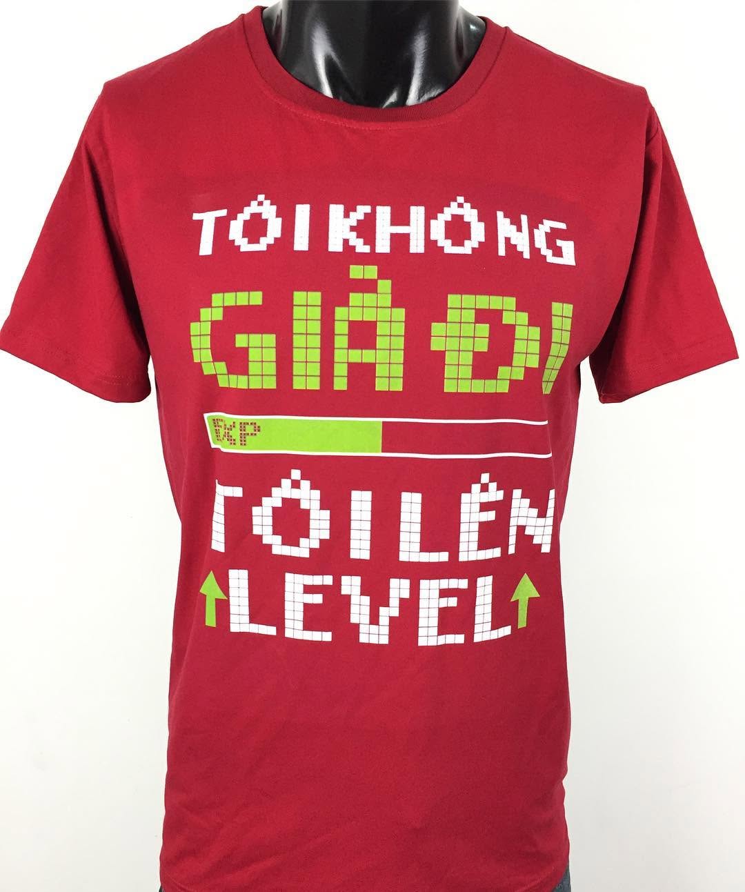 Tôi không già đi, tôi lên level #aothuntuthietke #customtshirt #inaotheoyeucau #game #leveling