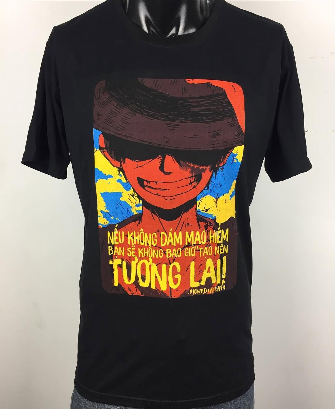 Nếu không mạo hiểm bạn sẽ không bao giờ tạo nên tương lai #customtshirt #inaotheoyeucau #aothuntuthietke #onepiece #luff
