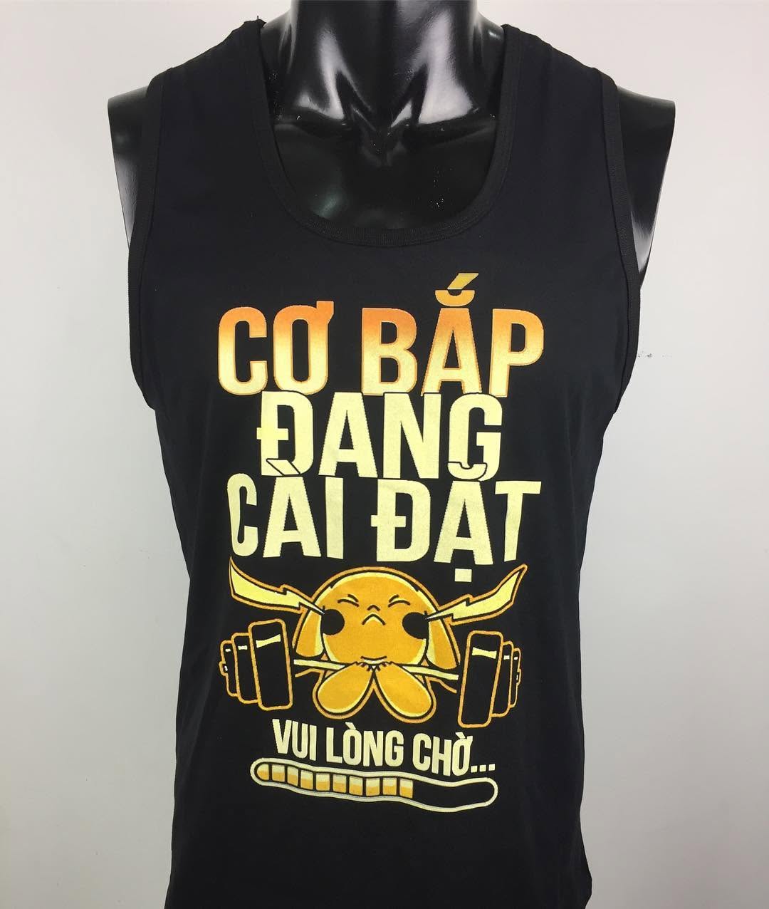 Cơ bắp đang cài đặt #gym #workout #customtshirt #inaotheoyeucau #aothuntuthietke