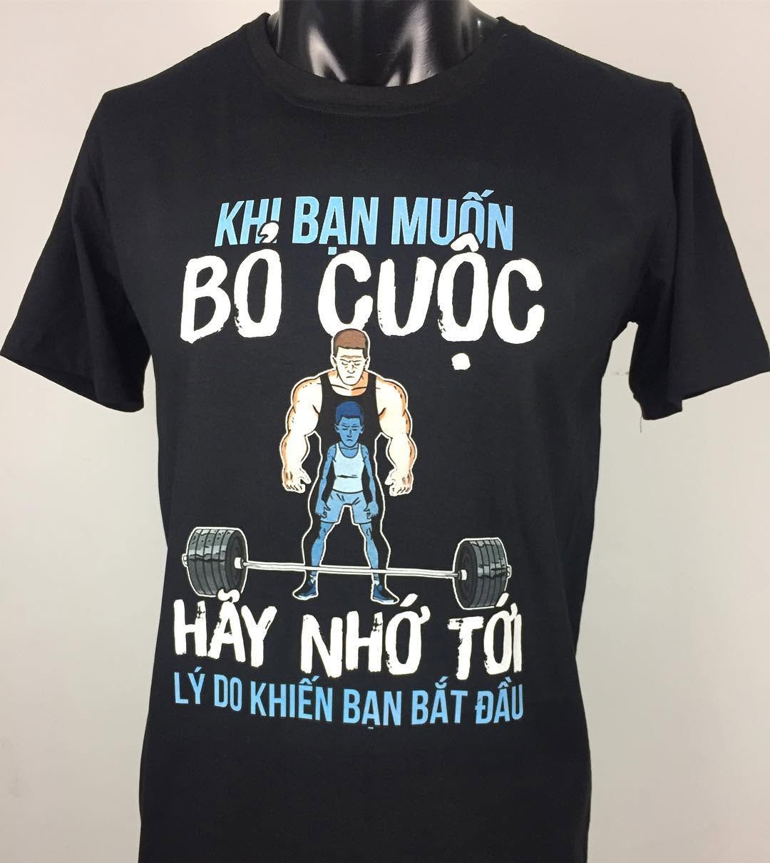 #nervergiveup #workout #aothuntuthietke #customtshirt #inaotheoyeucau