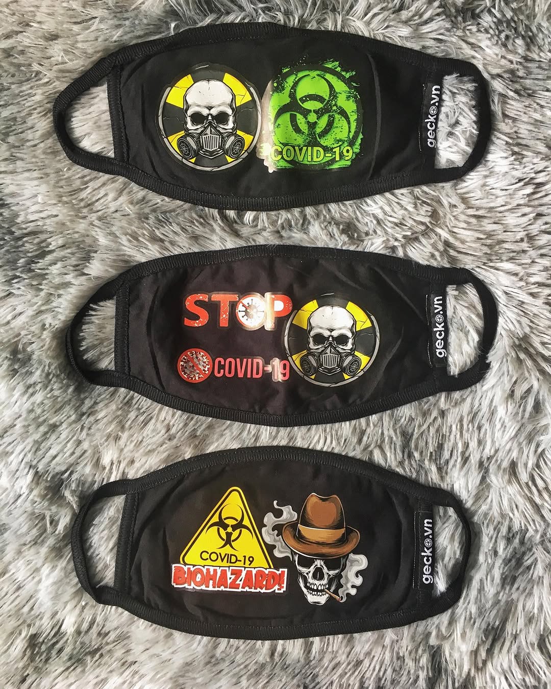 Những chiếc khẩu trang cho mùa dịch được khách hàng tự thiết kế và gecko thực hiện #mask #facemask #customfacemask #cust