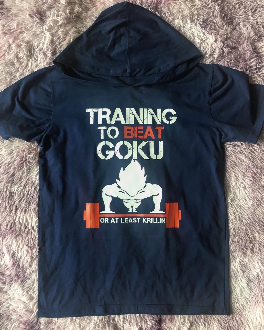 Tập để đánh bại goku, hay ít nhất Krillin 😝😝 #dragonball #customshirt #inaotheoyeucau #aothuntuthietke