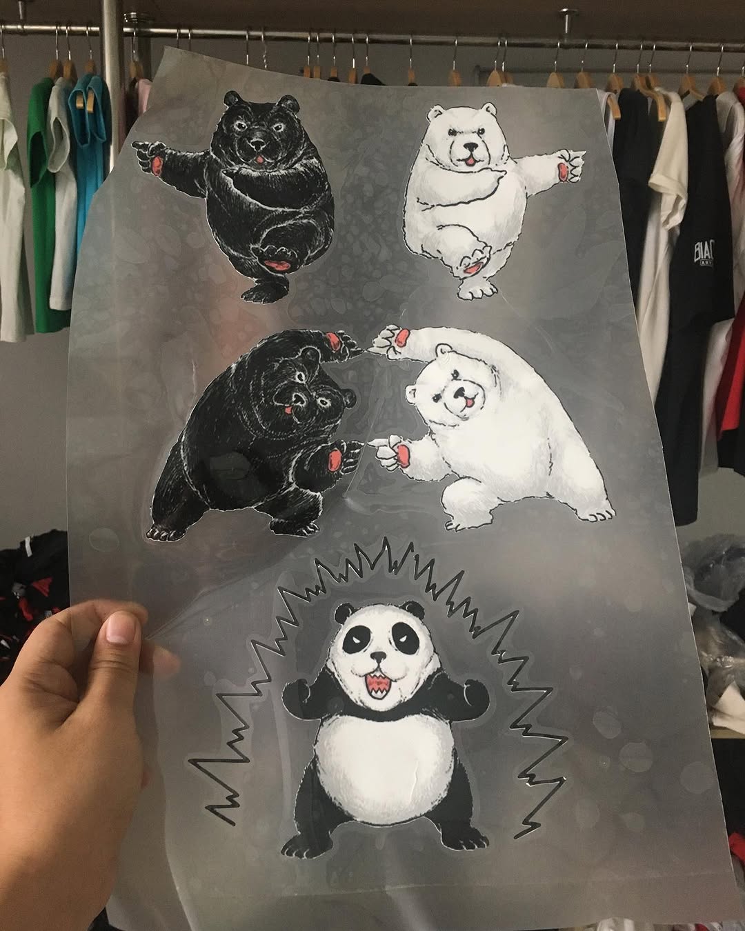 Gấu trúc được tạo ra như thế nào #dragonball #dragonballz #inaotheuyeucau #custontshirts