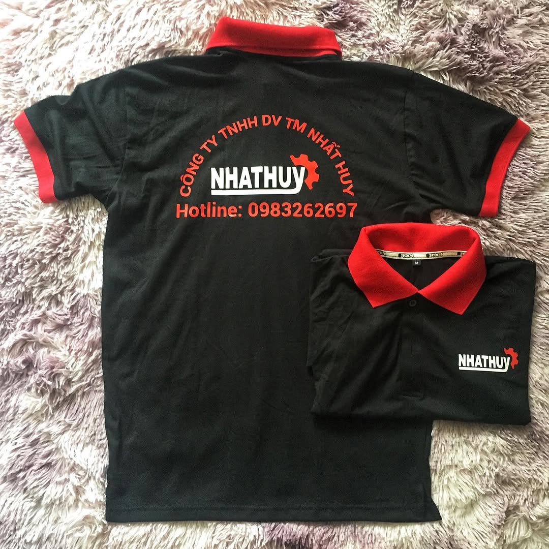 Đồng phục polo phối viền rất xinh #inaotheoyeucau #customtshirt #aothuntuthietke