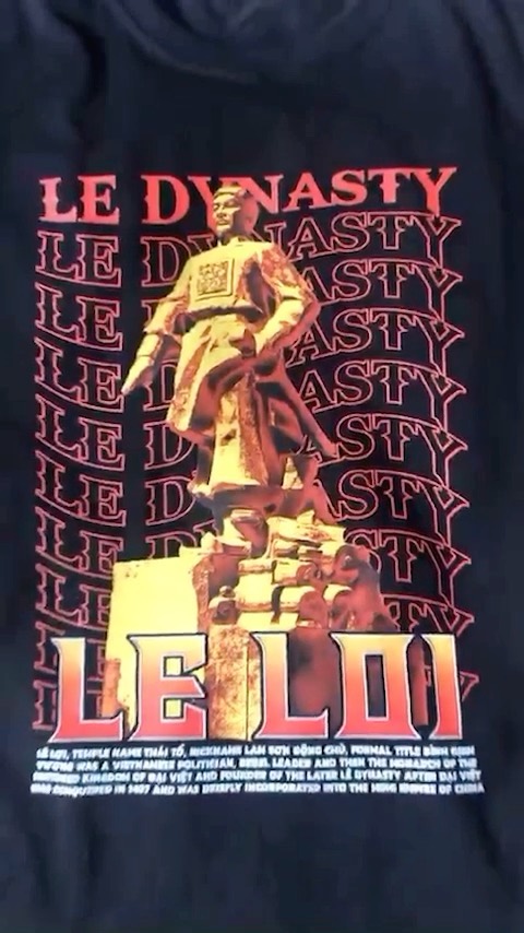 Lê Lợi | Le dynasty | in rõ những chi tiết bé xíu | small details #leloi #ledynasty #customtshirts #inaotheoyeucau #aoth